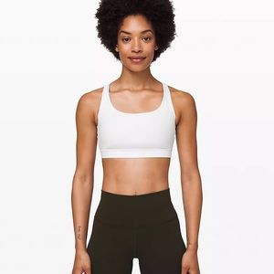 Lululemon Energy Sports Bra in White, size 2